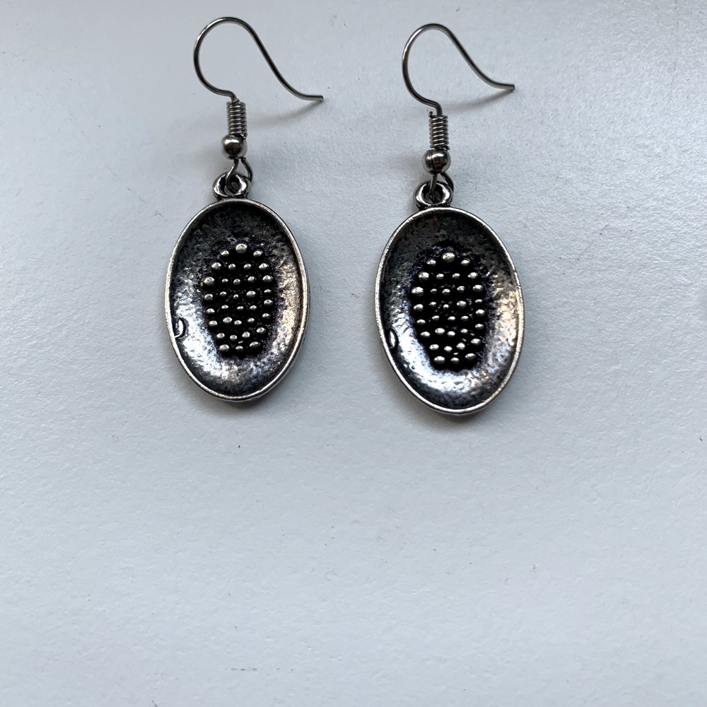 Silver dangle earrings